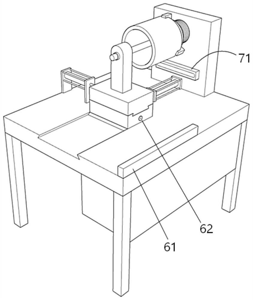 Die inner wall polishing device provided with longitudinal and transverse sliding bases