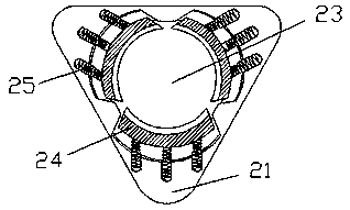 Outer-green-skin removing and sectioning device for bamboo