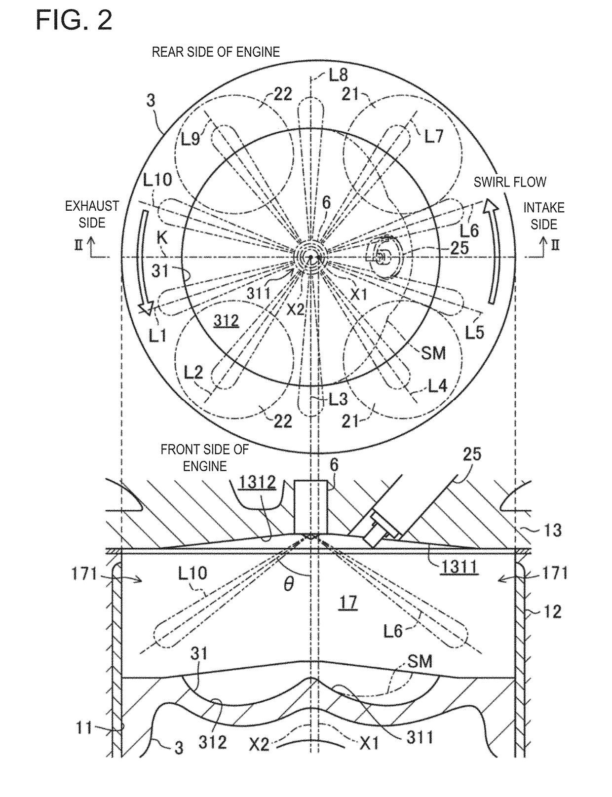 Fuel injection device of engine