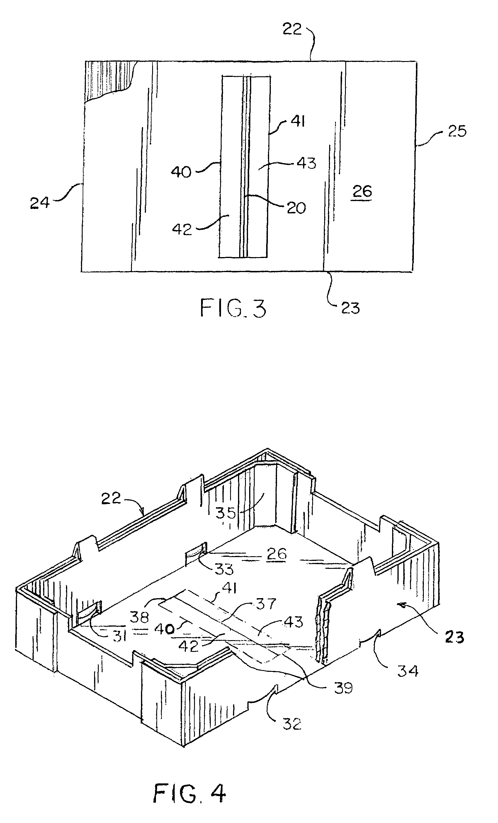 Paperboard container with bottom support