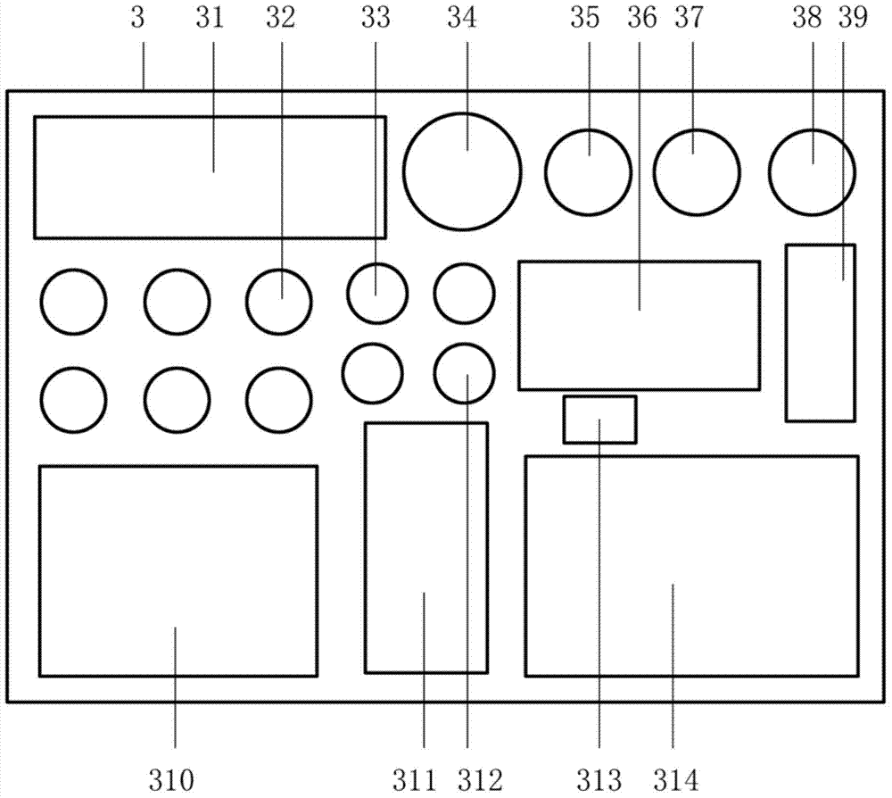 Specimen collecting, fixing, auxiliary identifying and carrying box of harmful animals