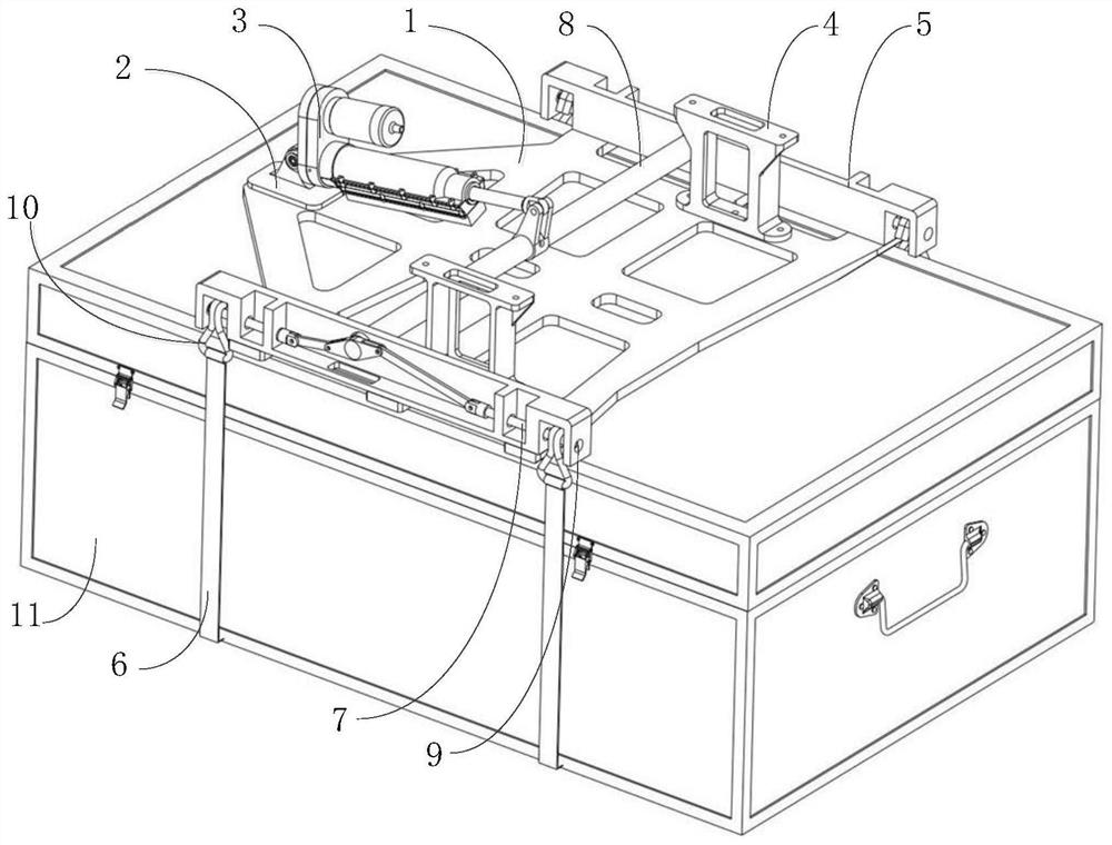 Quick-release pin type unmanned aerial vehicle cargo transporting and delivering device