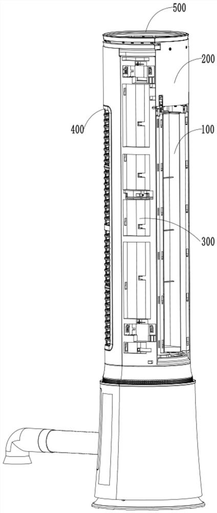 Cabinet air conditioner and air conditioner with same