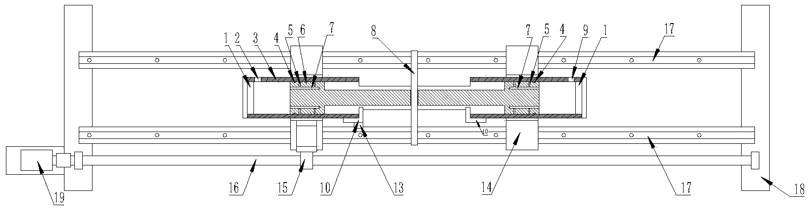 Ultra-long constant force output air floating device