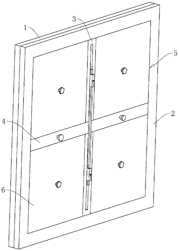 Energy-saving and environment-friendly building wallboard mounting structure and construction method