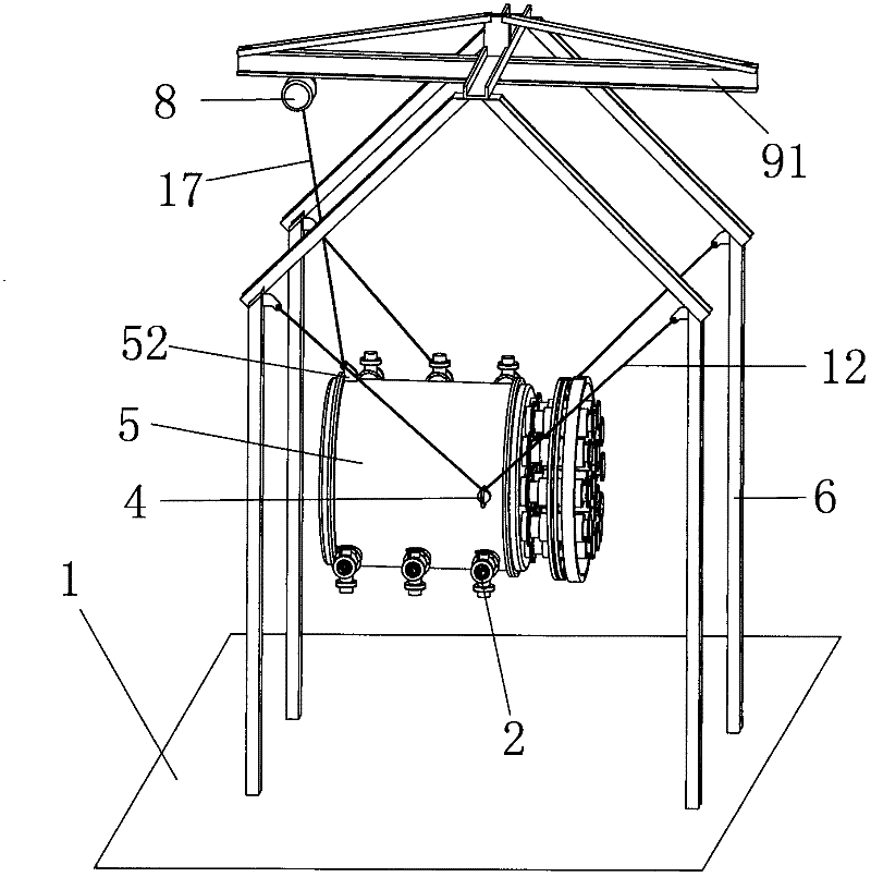 Suspension type automatic blanking vertical and horizontal dual-purpose heat accumulation energy-saving reduction furnace