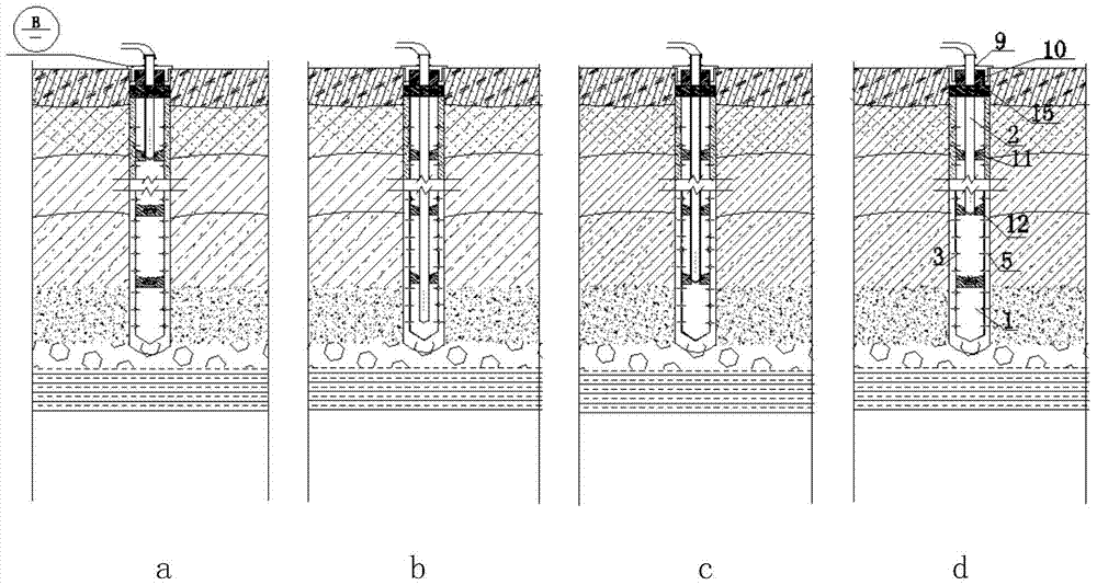 Device and method for covering and segmentally reinforcing filling and soft ground