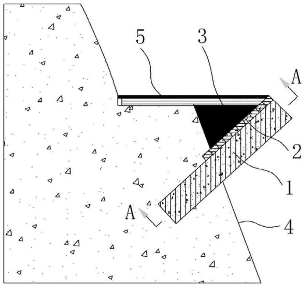 Inclined overhanging type supporting and retaining structure