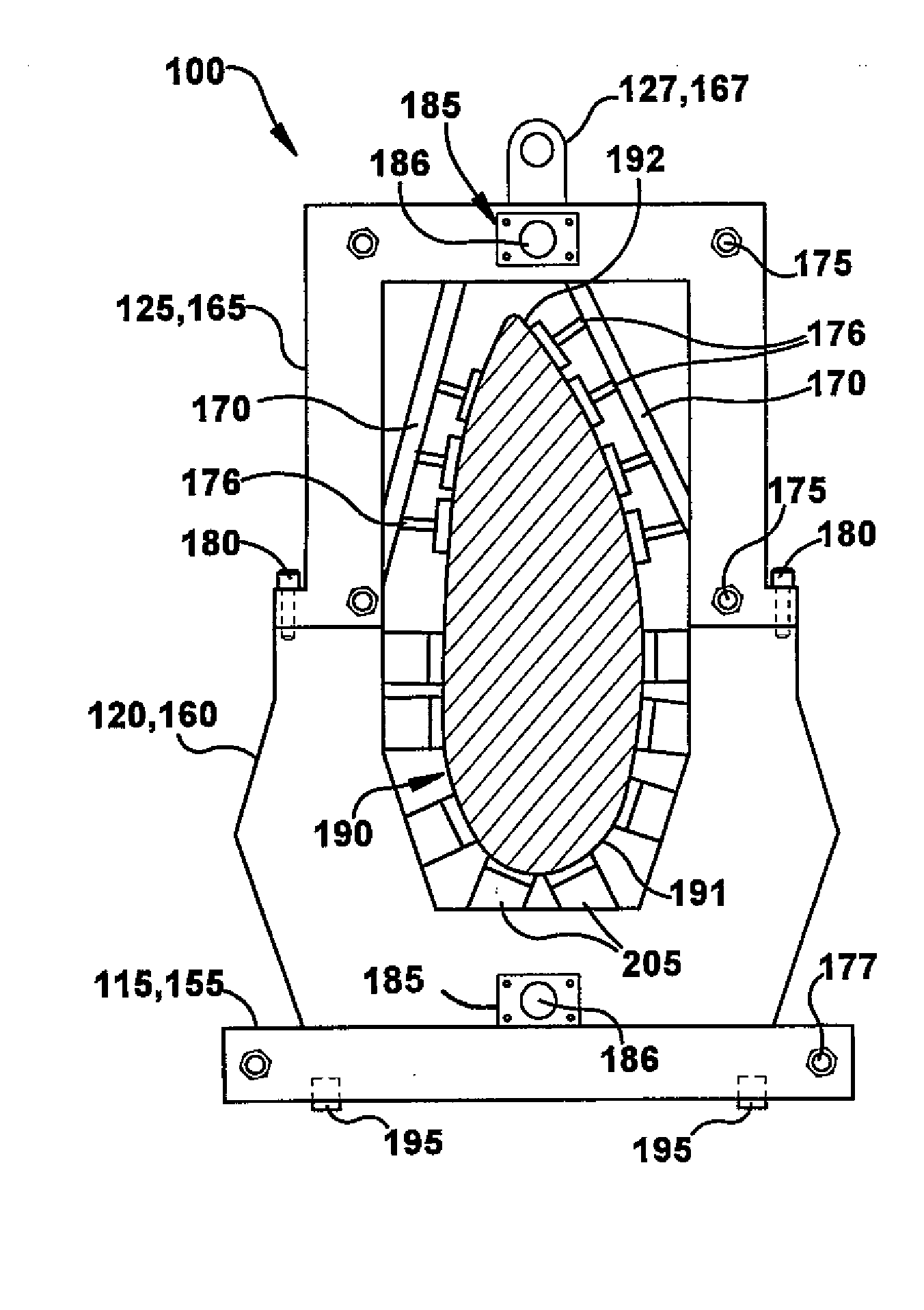 Integrated shipping fixture and assembly method for jointed wind turbine blades