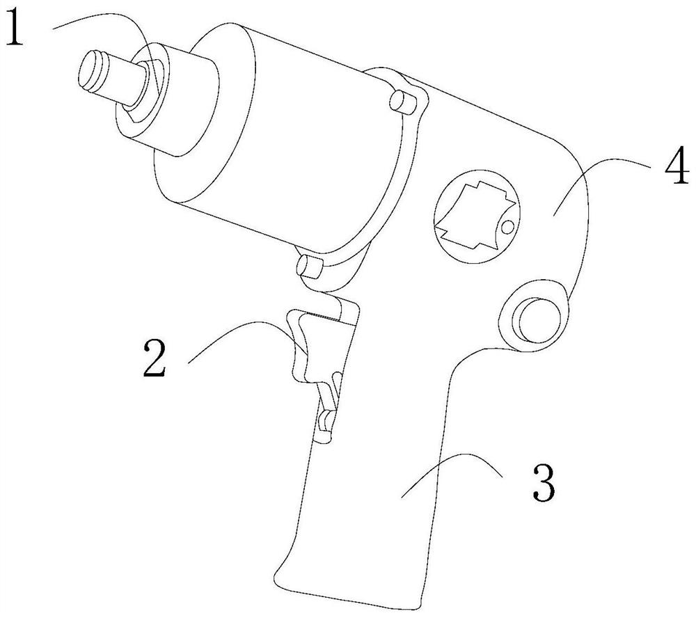 A pneumatic impact wrench
