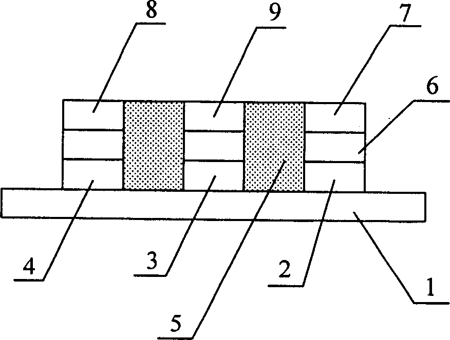 Plane luminous display with high-colority contrast structure and its making process