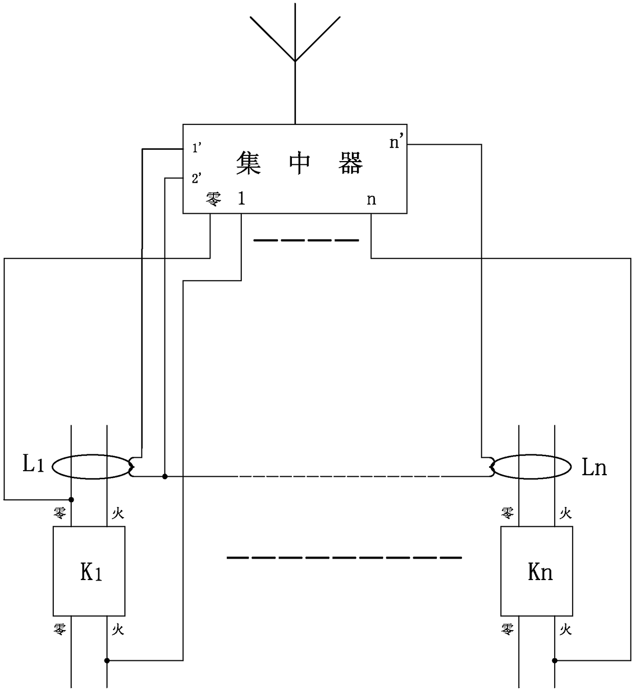 Concentrated monitoring method and device for resident household power utilization conditions