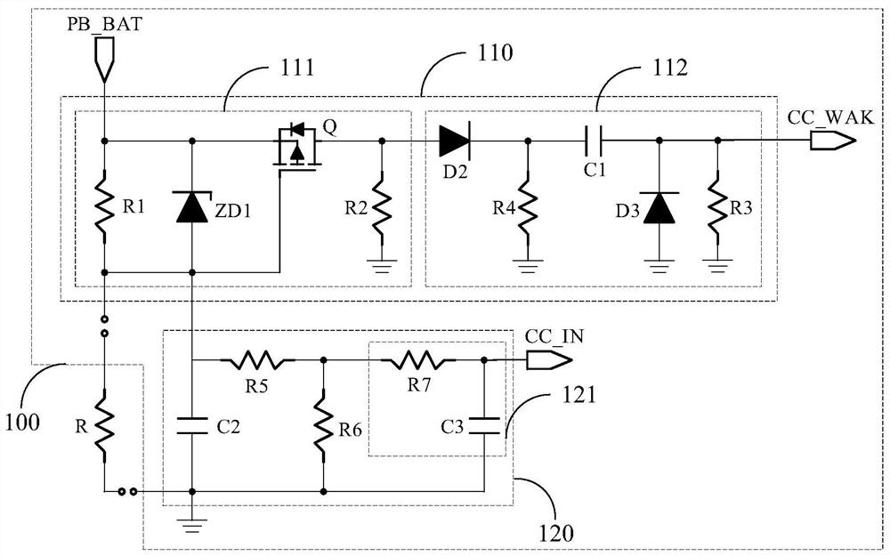 Sleep wake-up control circuit, charging control system and vehicle