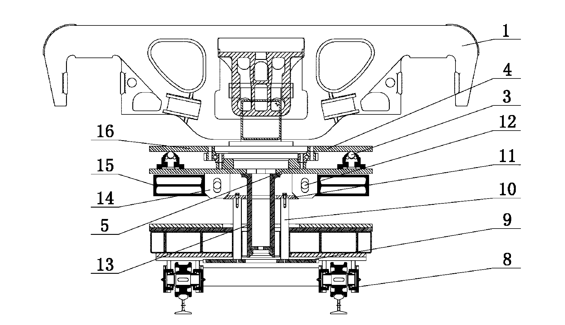 Multi-functional walking vehicle with self-locking bogie