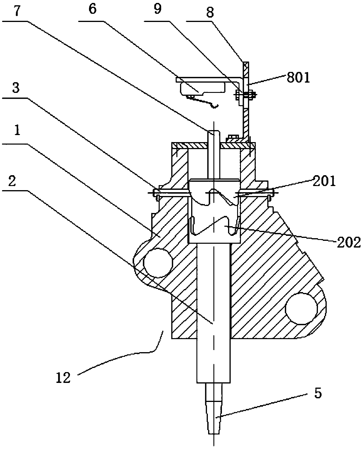 A rotary trigger device and vertical intelligent steel coil fixture