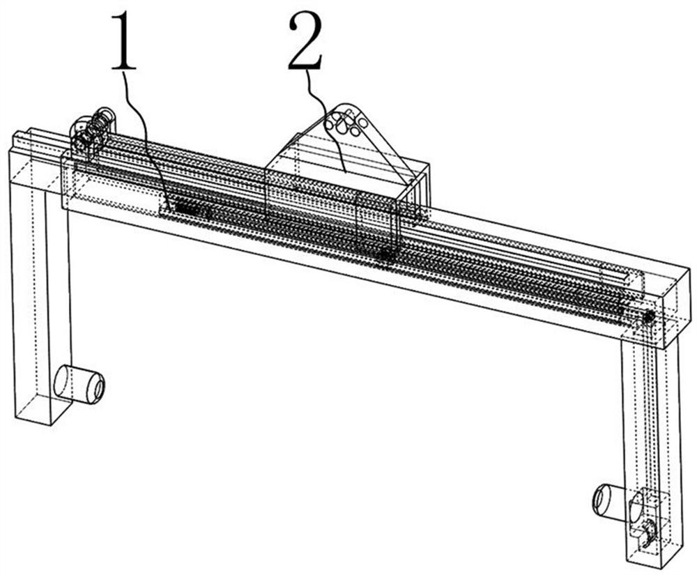 A variable width copper foil transfer device