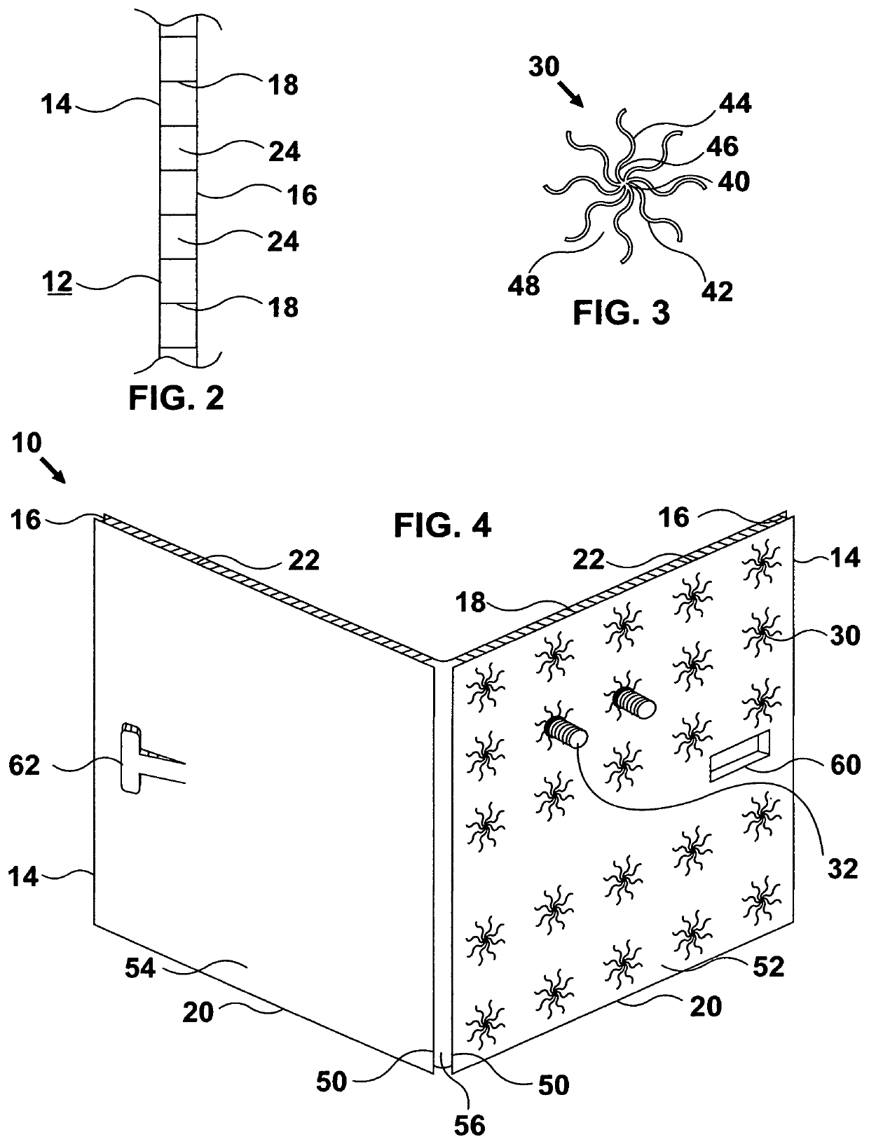 Latching holder for storing a plurality of fasteners