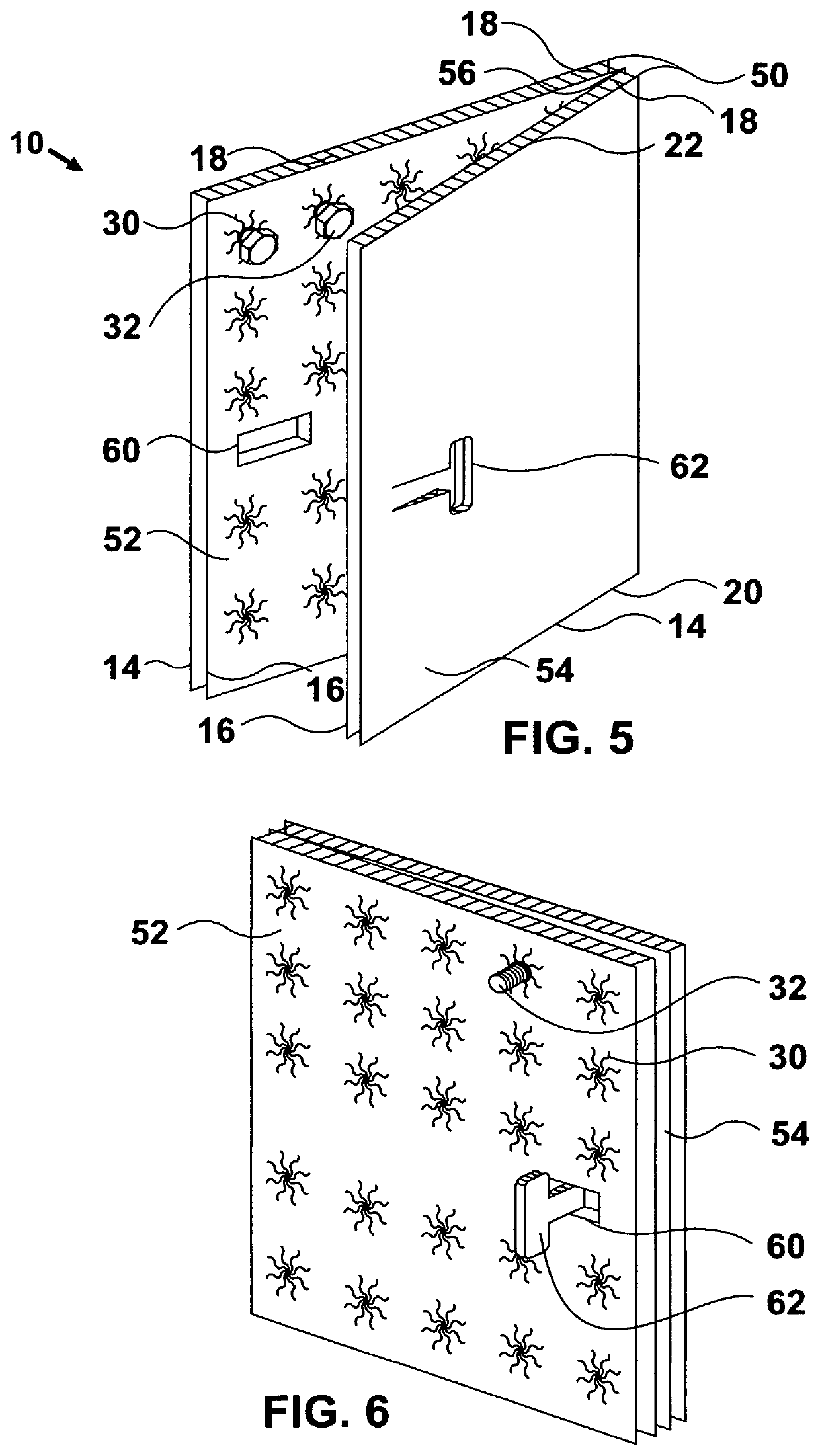 Latching holder for storing a plurality of fasteners