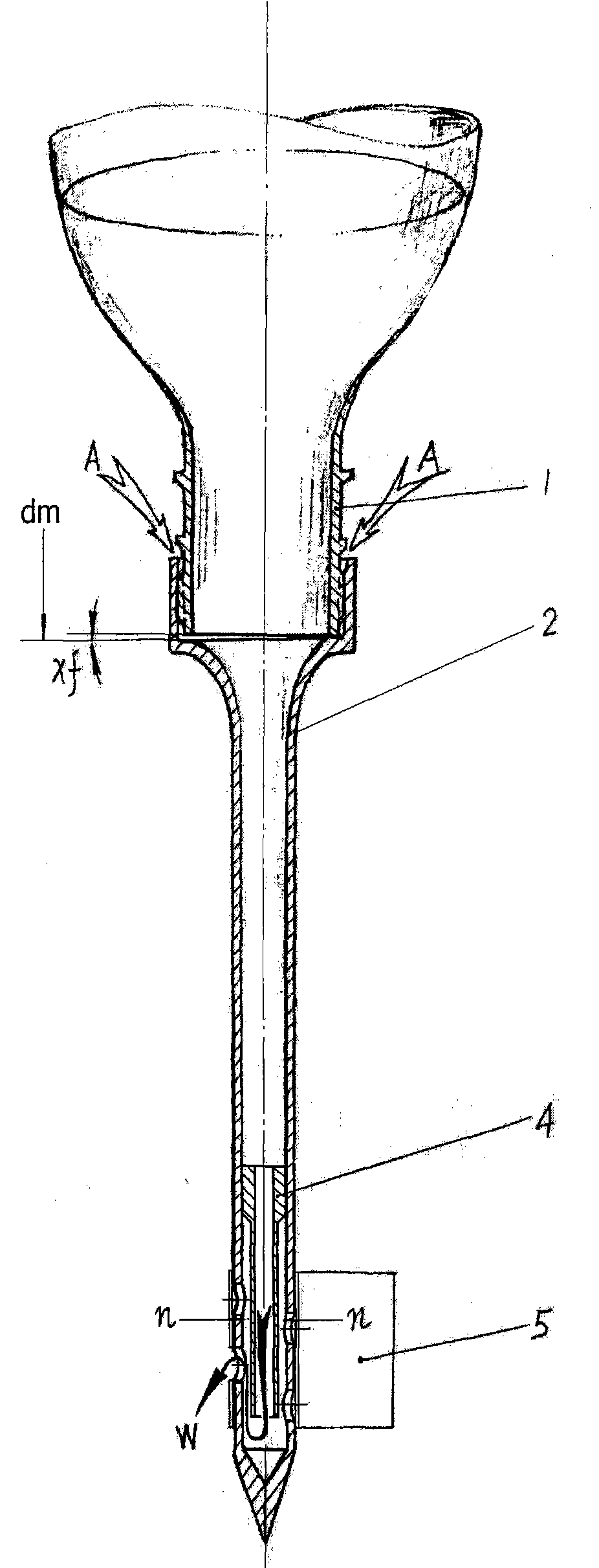 Non-clogging bottle type root drip irrigation device with adjustable speed