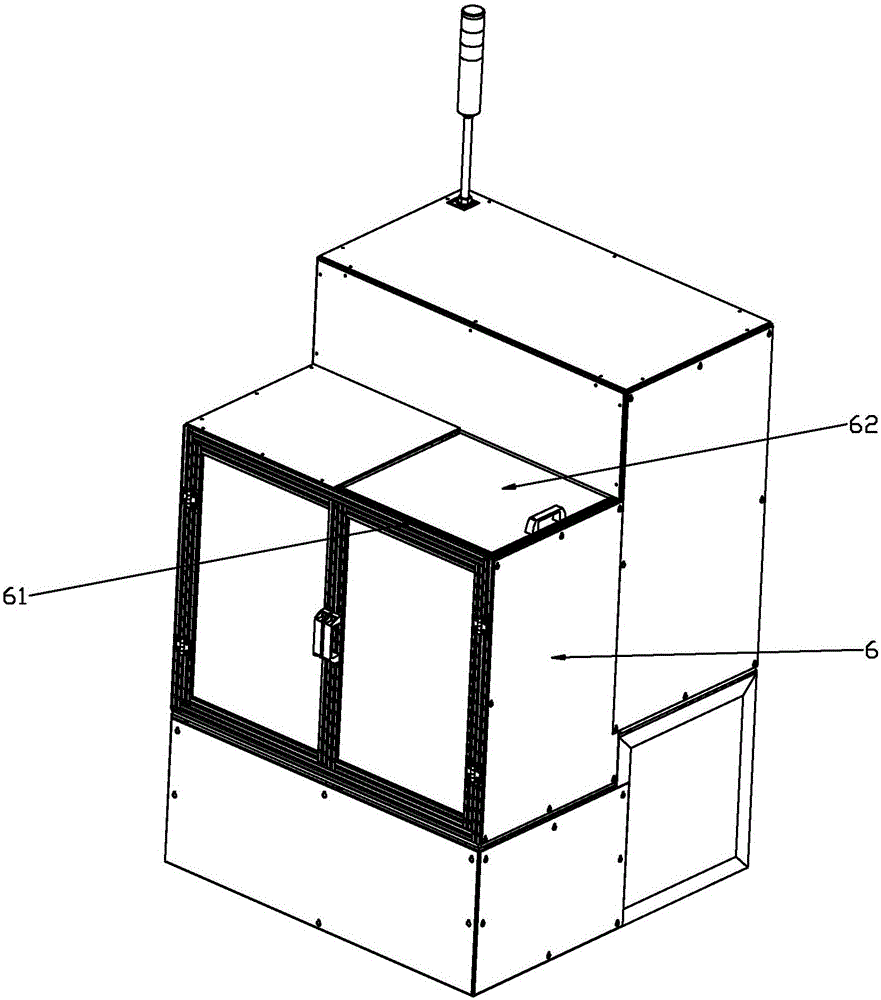 Double-layer cover automatic press-riveting machine with platform cleaning function