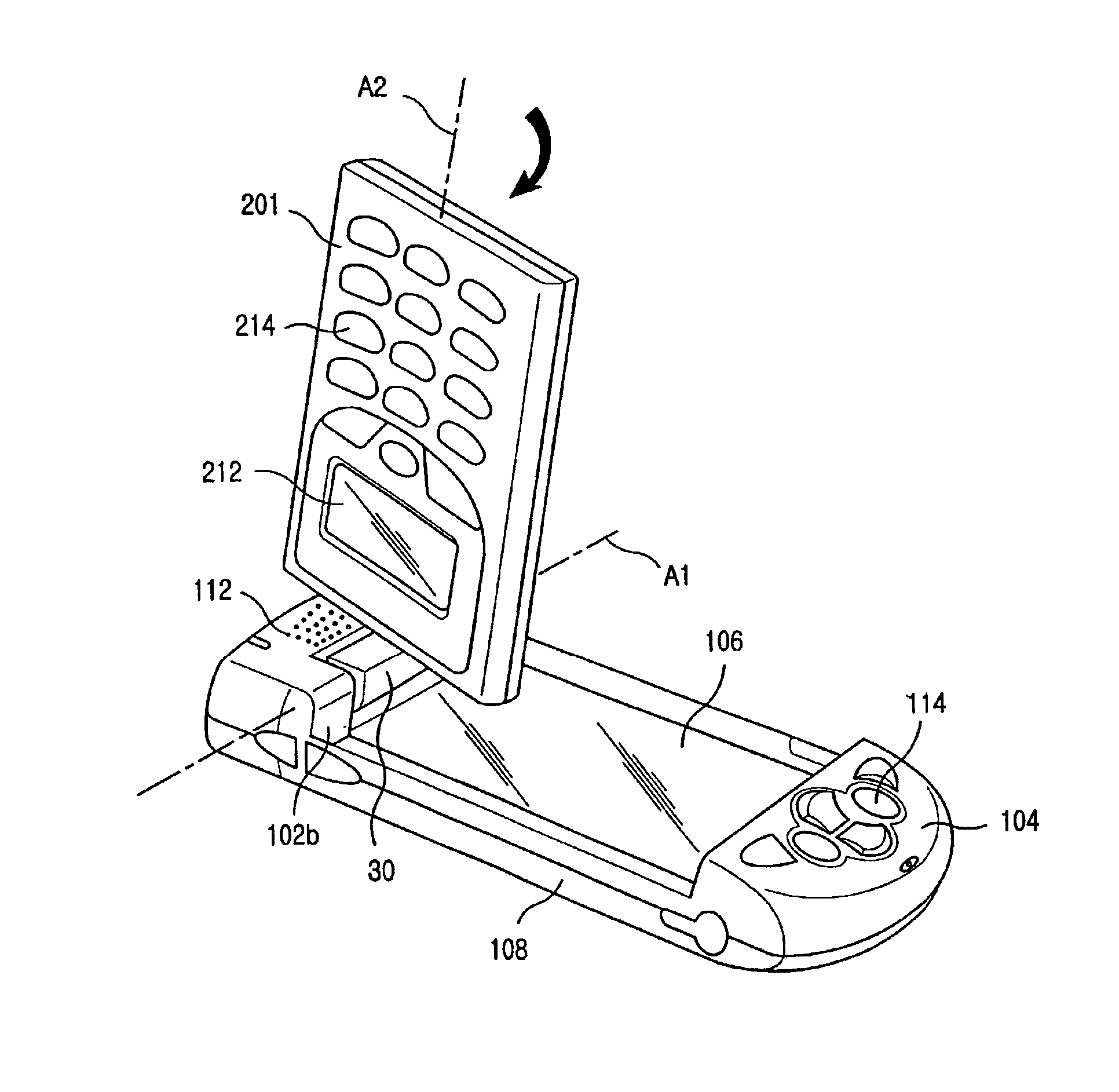Portable communication apparatus with digital camera and personal digital assistant