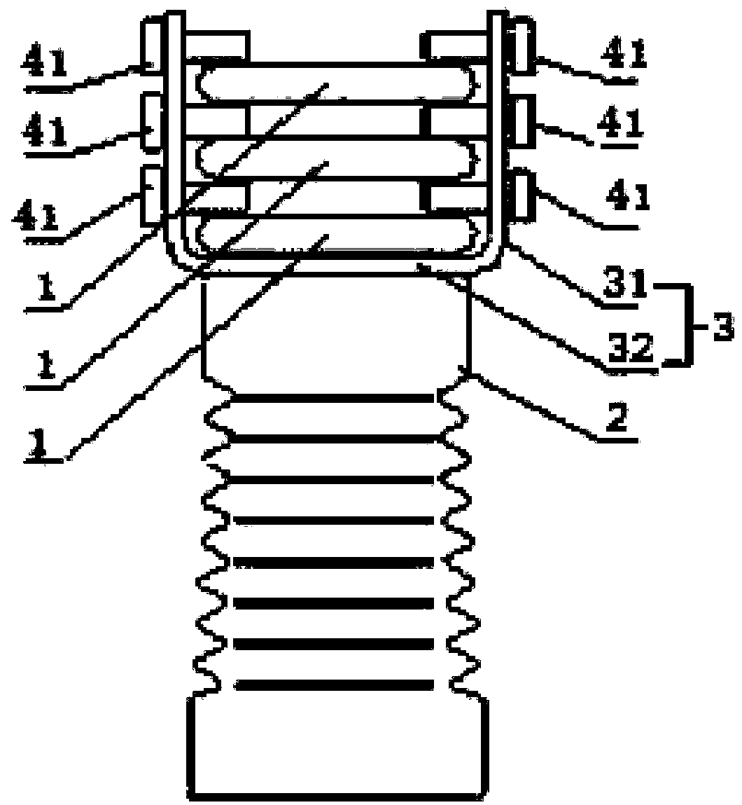 Fixation fitting used for busbar supporting