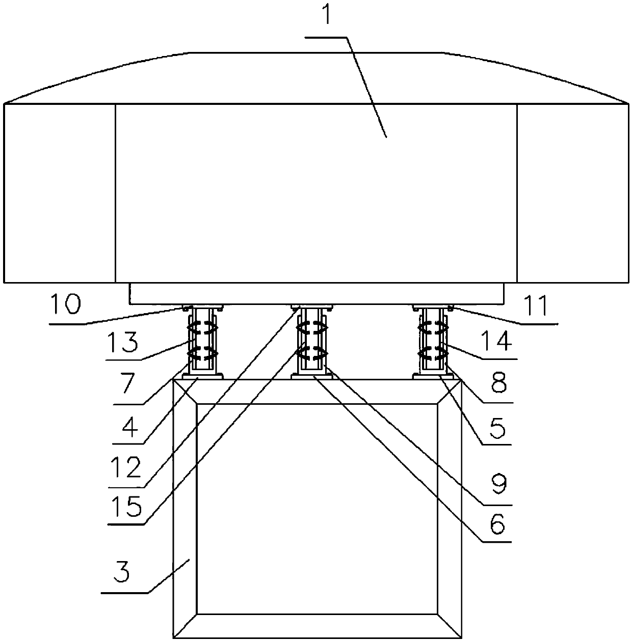 Lapping device of physical radiotherapy device and using method thereof