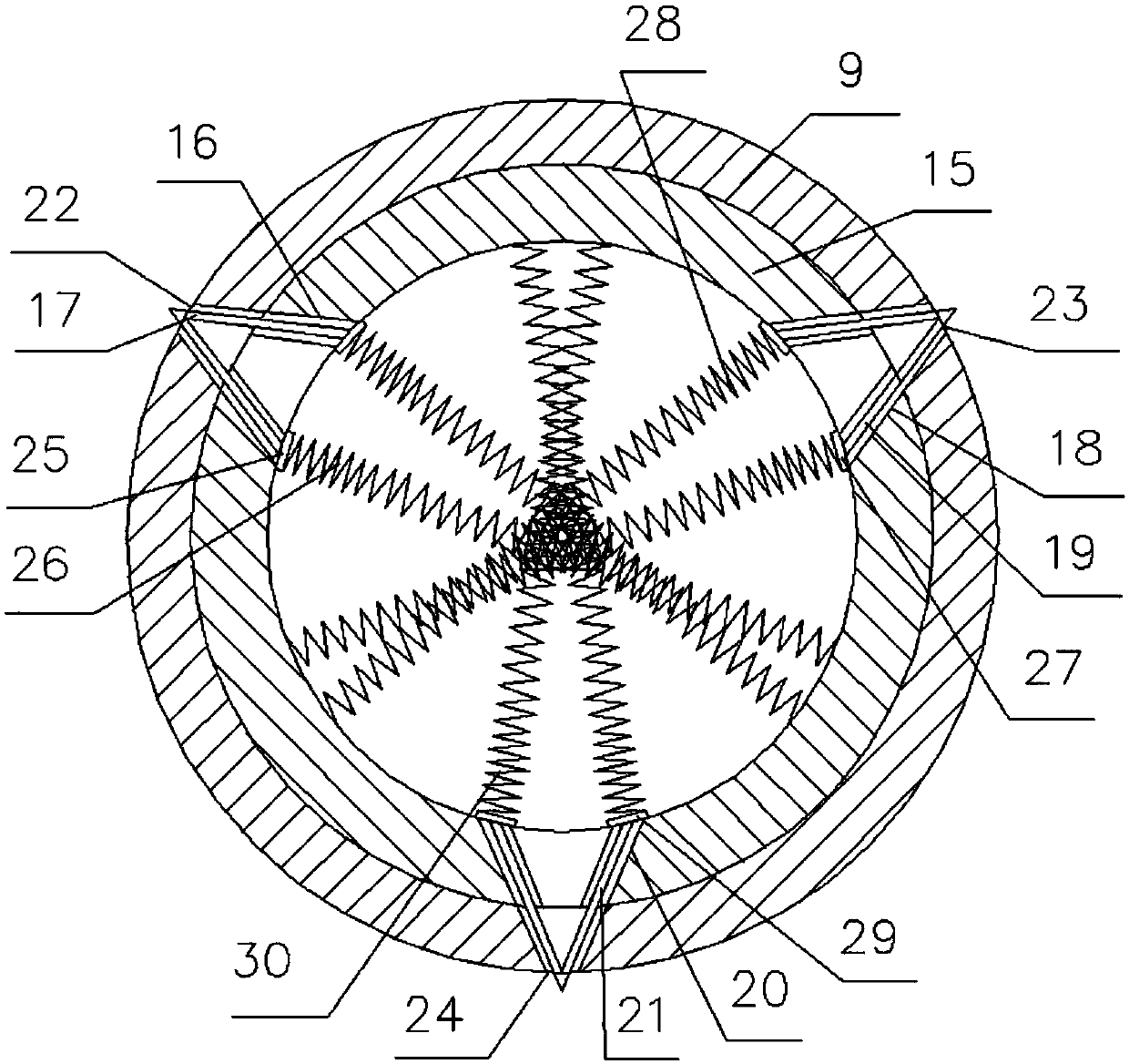 Lapping device of physical radiotherapy device and using method thereof