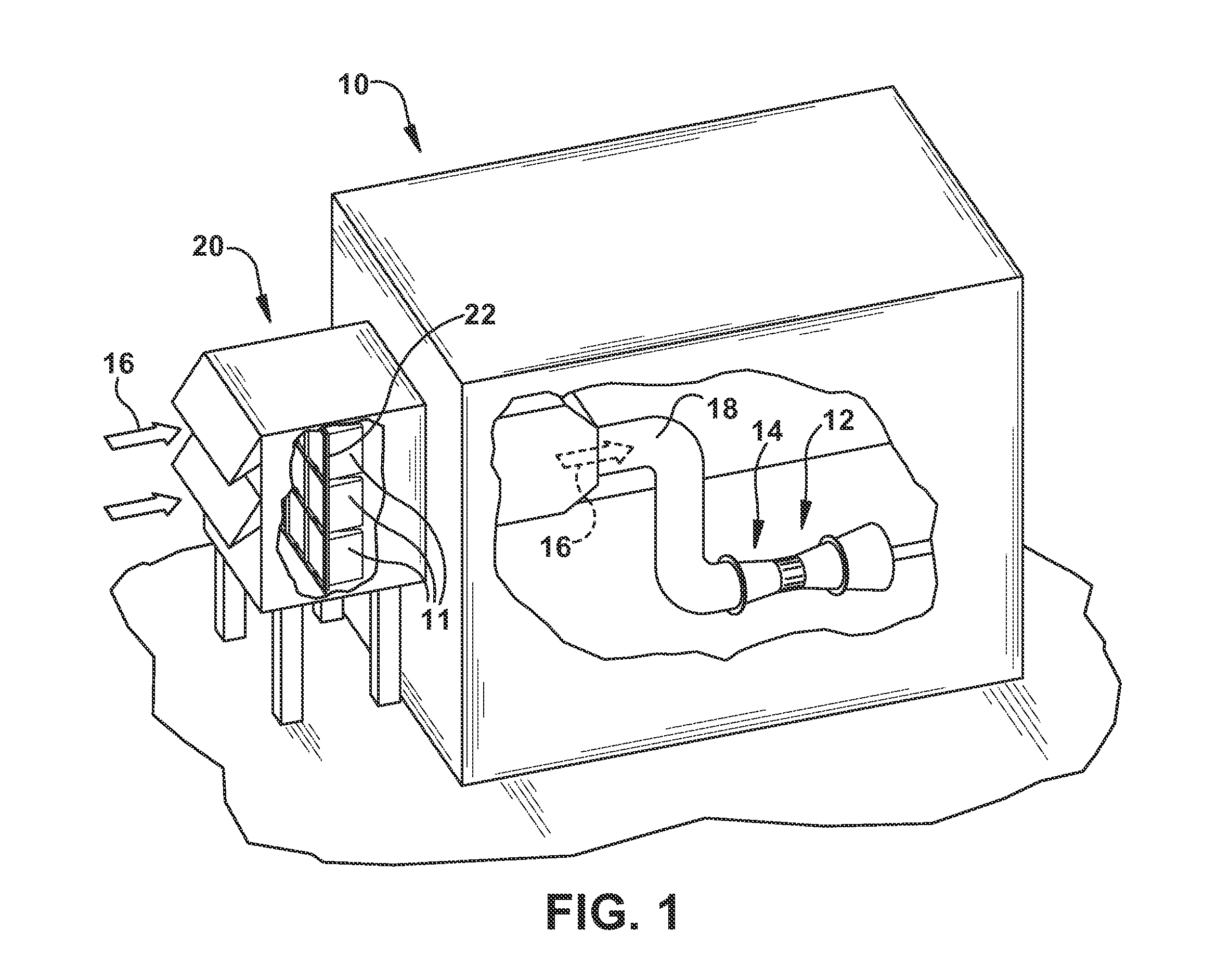 Filter bag assembly with rigid mesh for reducing filter pressure loss