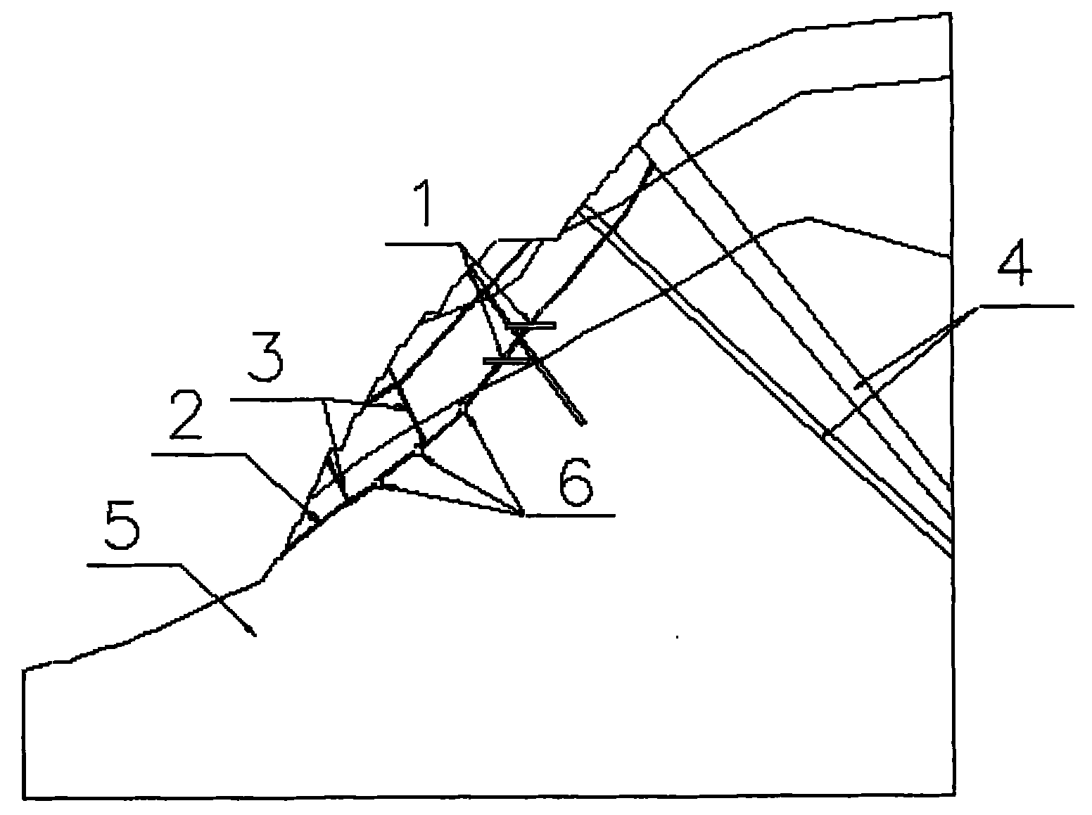 Method for designing anchoring hole structure for reinforcing rock slope
