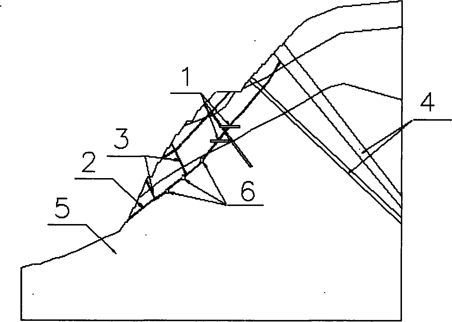 Method for designing anchoring hole structure for reinforcing rock slope