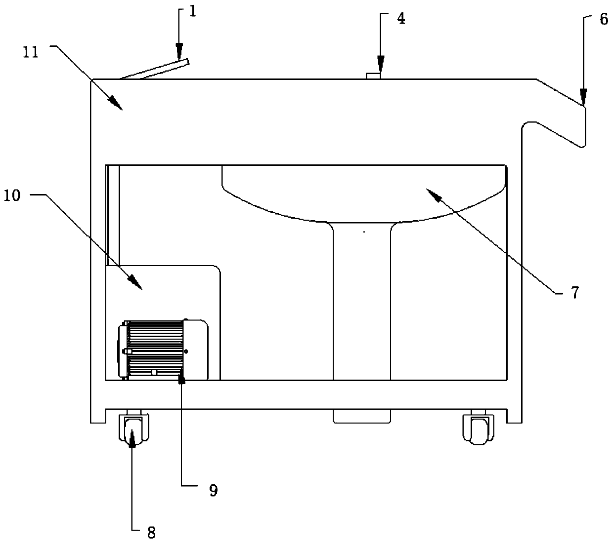 Wet garbage solid-liquid separation device