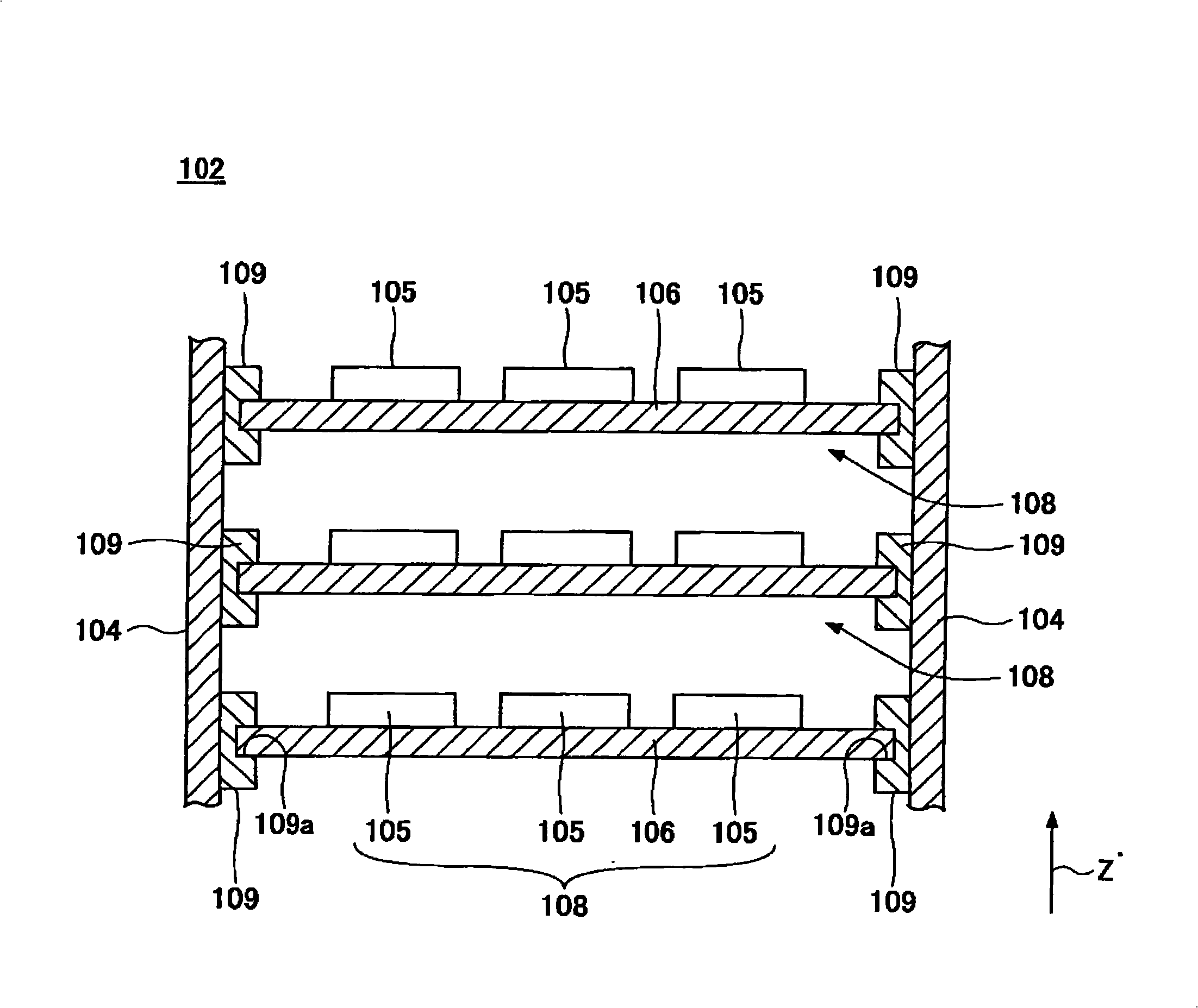 Radiation detecting unit and radiation inspecting apparatus