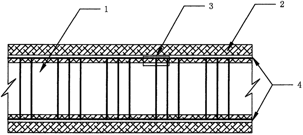 Solidified cement sandwich plate and preparation method thereof