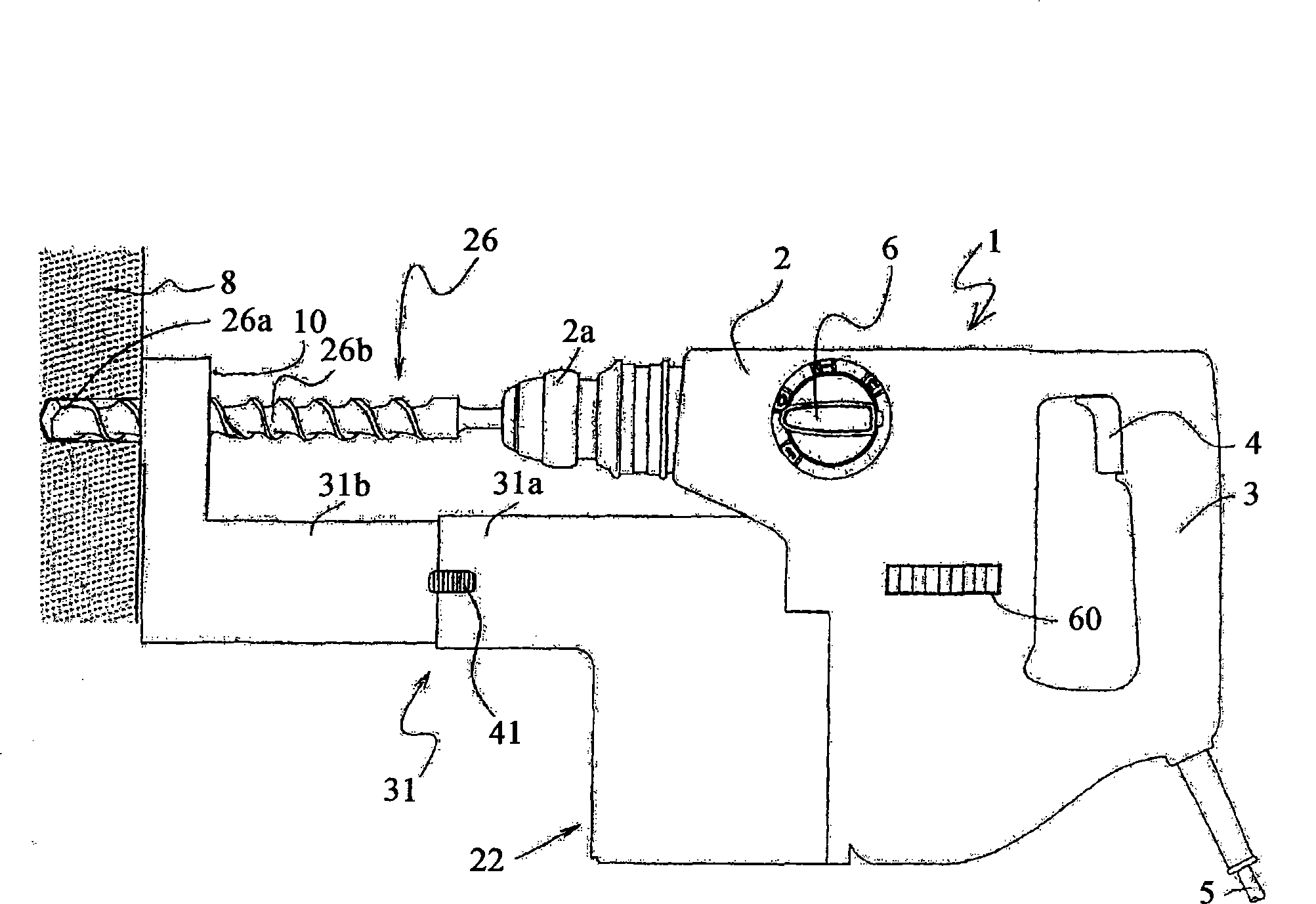 Drilling tool with dust collector