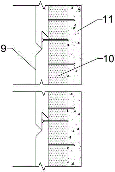 Trim panel integrated wall space construction method