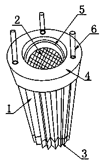 Dedusting filter element