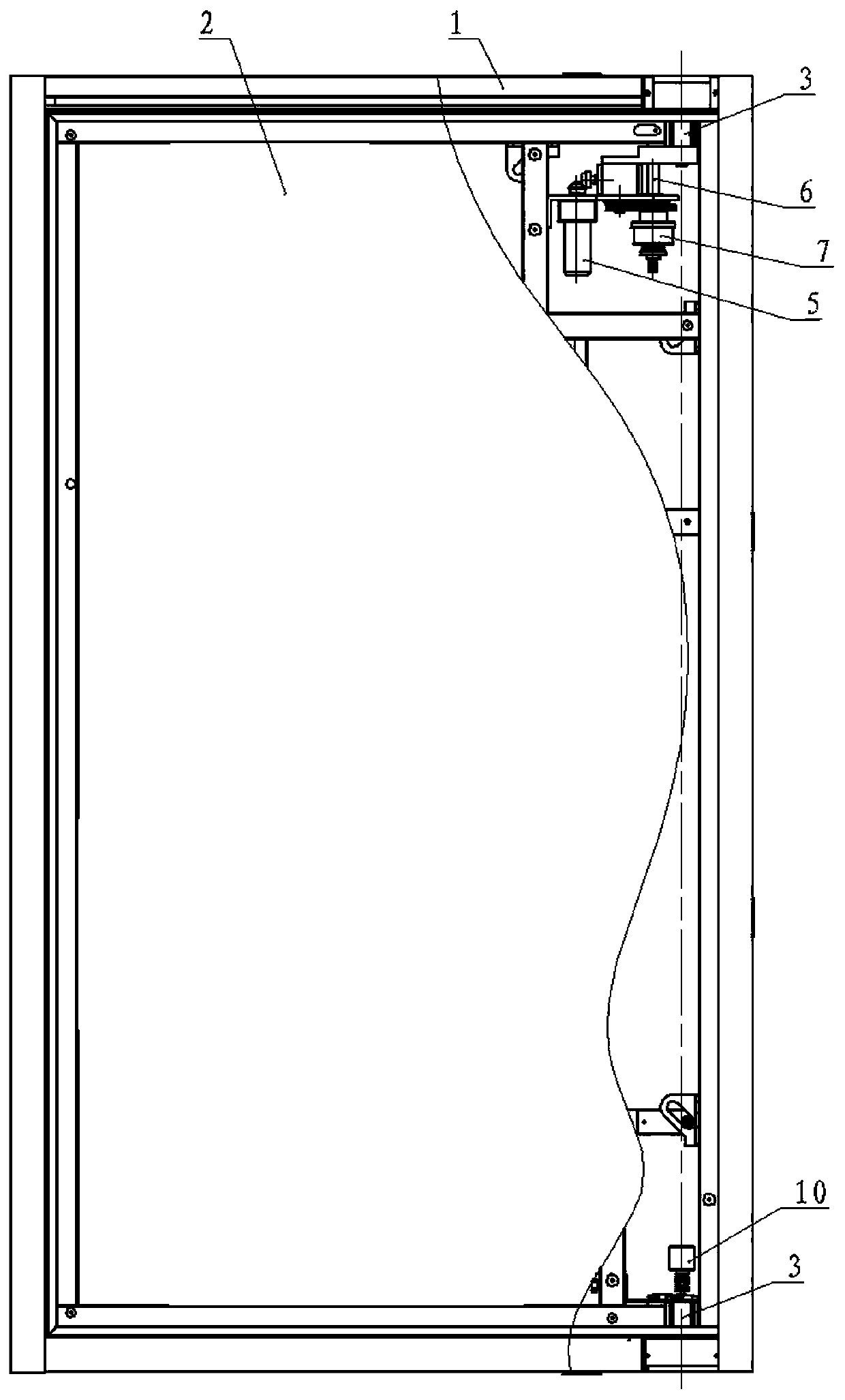 Manual-automatic integrated intelligent door shaft system