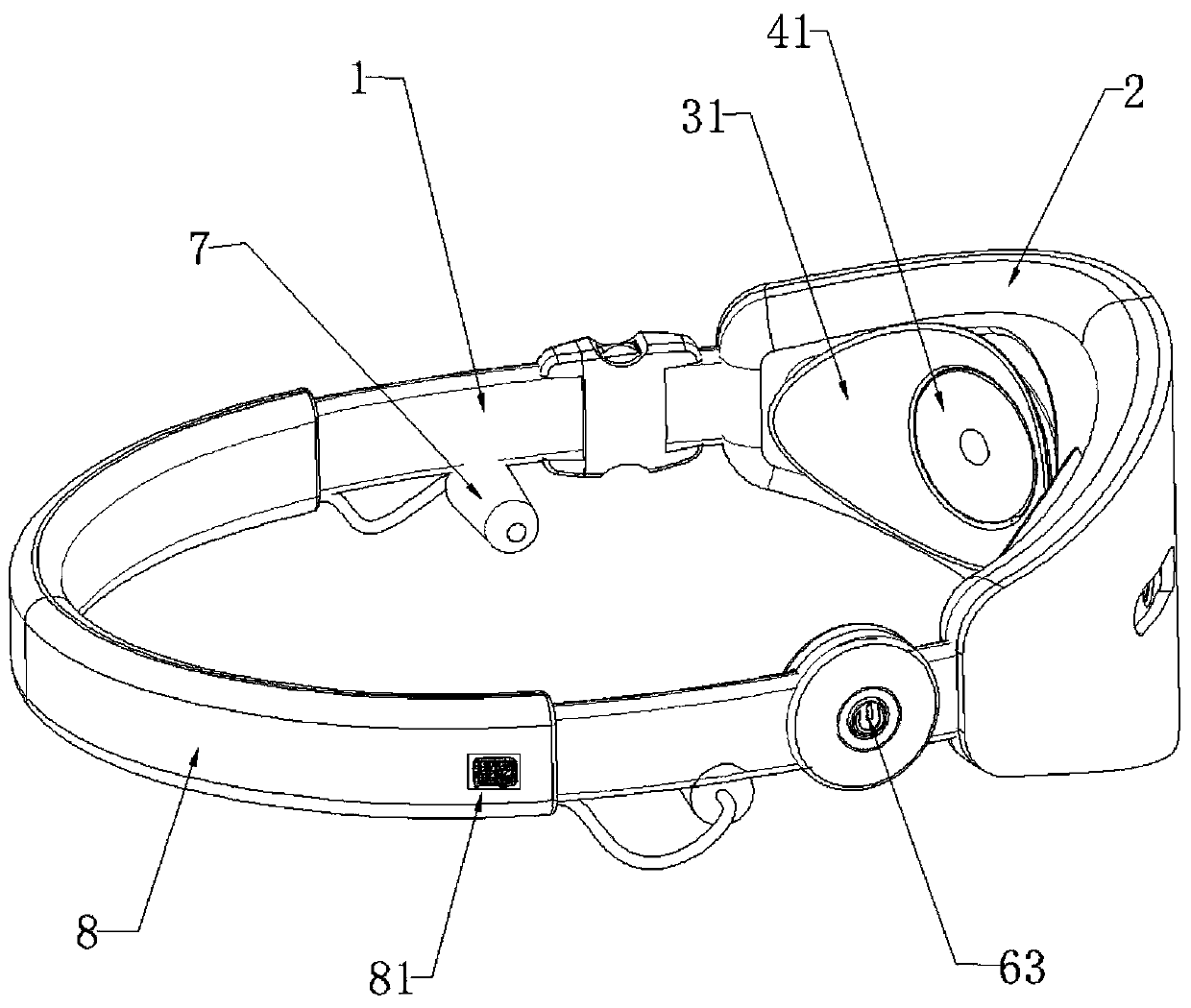 Graphene stone needle eye shield and collocation method thereof