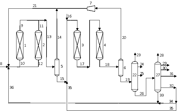 Method for treating heavy oil by combined process