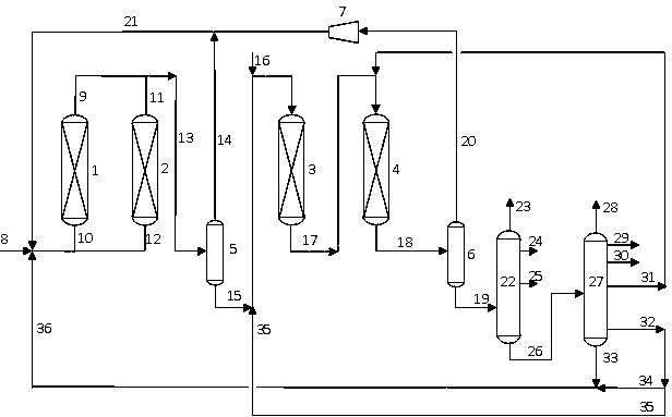 Method for treating heavy oil by combined process
