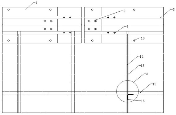 Copper tile roof lightning strip structure and construction method thereof