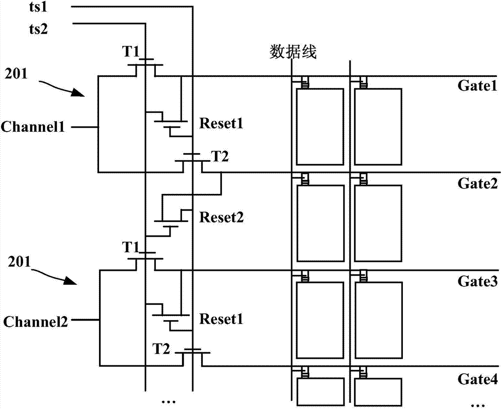 Grid electrode driving circuit and display device