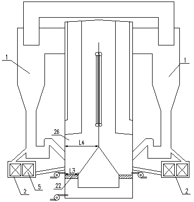 Circulating fluidized bed boiler with second reheaters