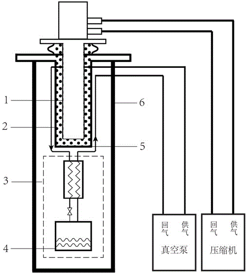 Mechanical vibration isolation liquid-helium-consumption-free extremely-low-temperature refrigerating system