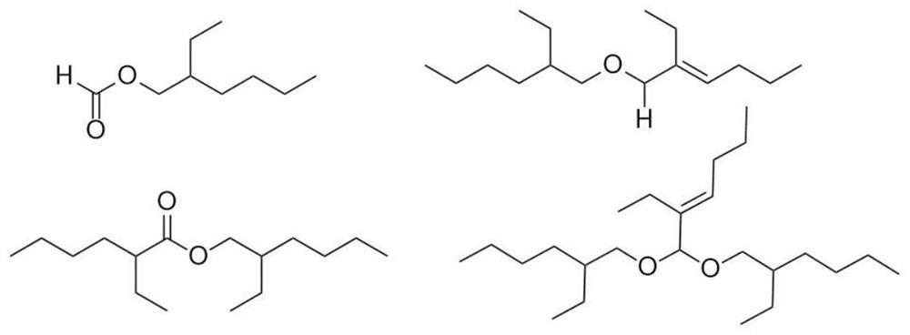 Method for promoting hydrolysis of isooctyl isocaprylate and isooctyl formate