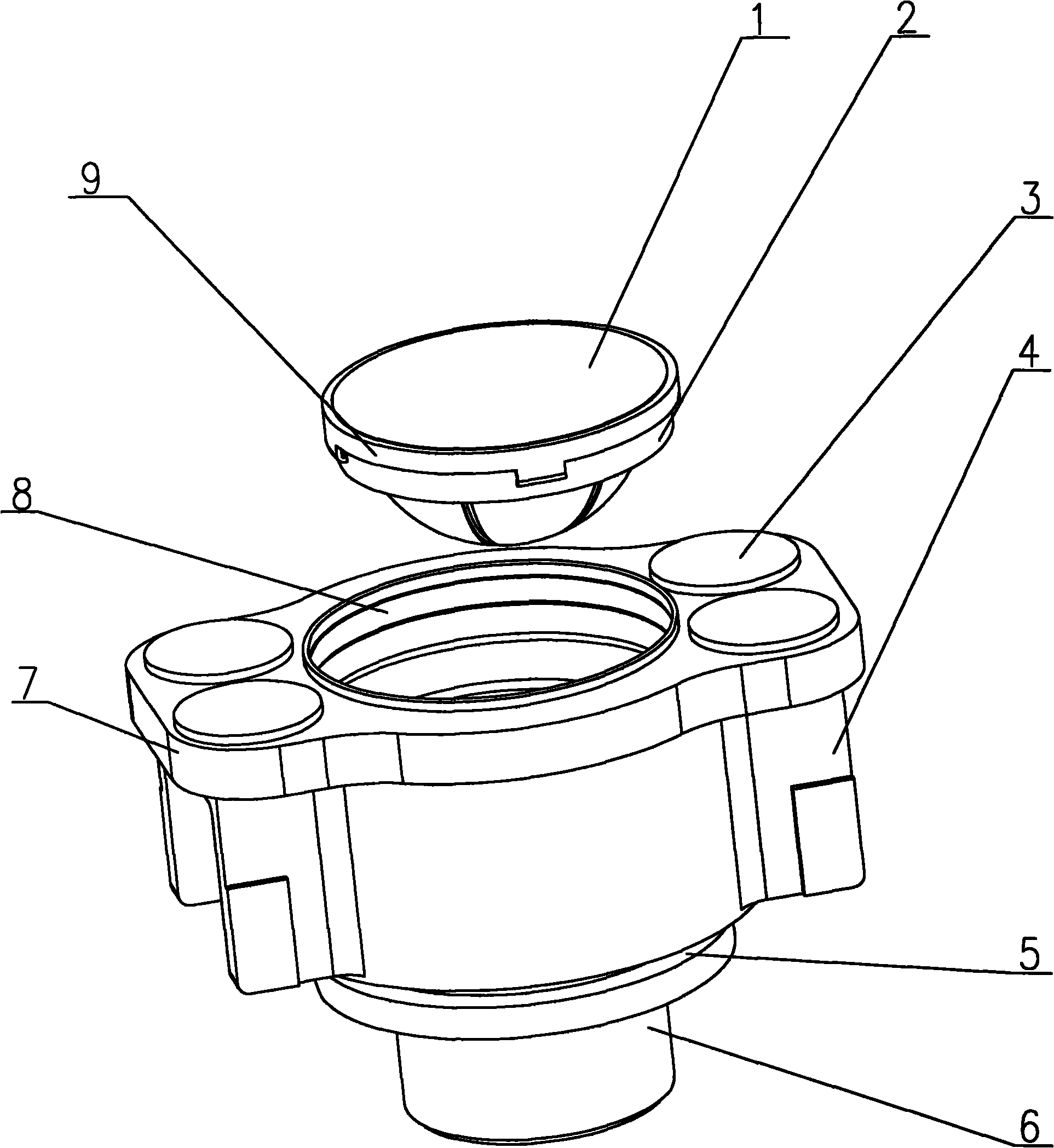 Bare weight two-stage friction-type lower side bearing