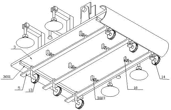 Transversely-moving cleaning robot used for cleaning system of glass curtain wall