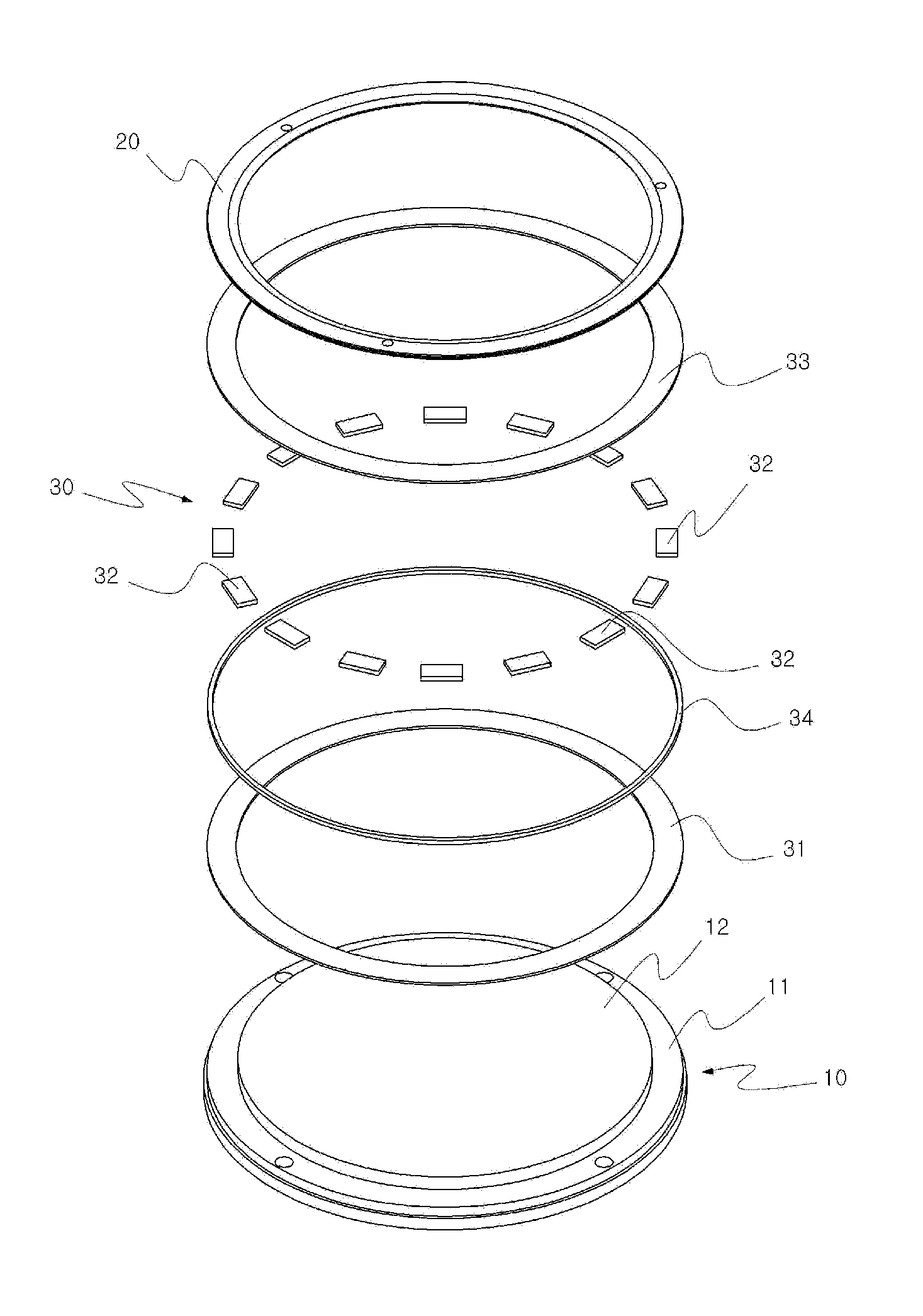 Edge ring cooling module for semi-conductor manufacture chuck