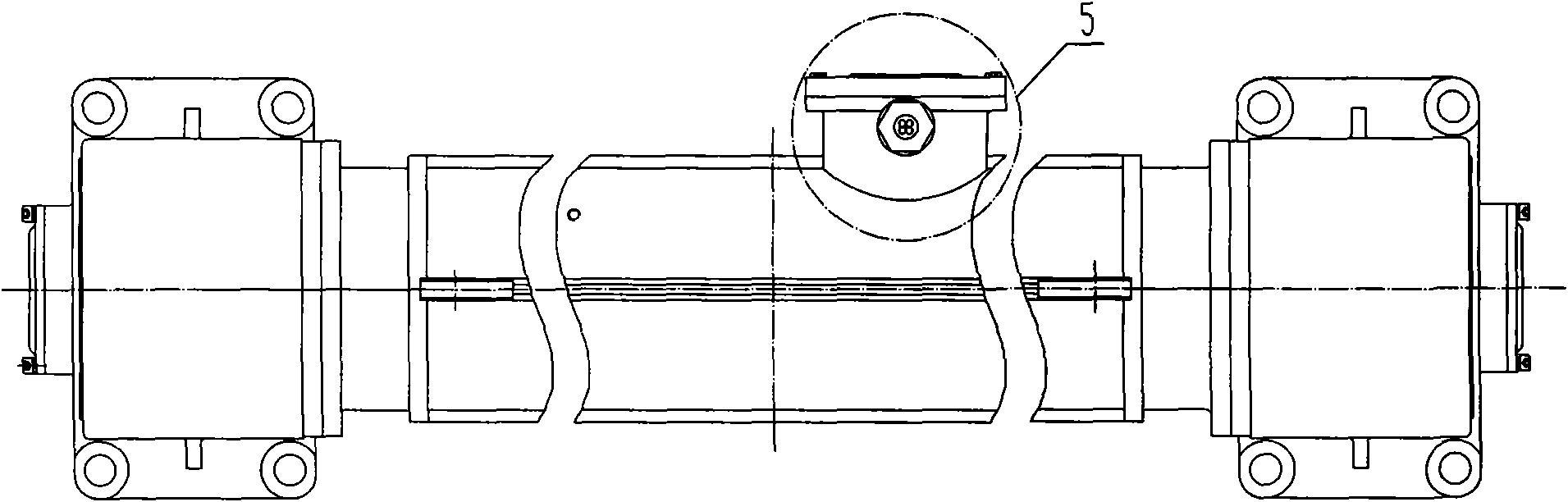 Three-joint three-phase asynchronous flame proof vibrating motor